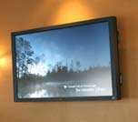 Digital Signage content in the reception area