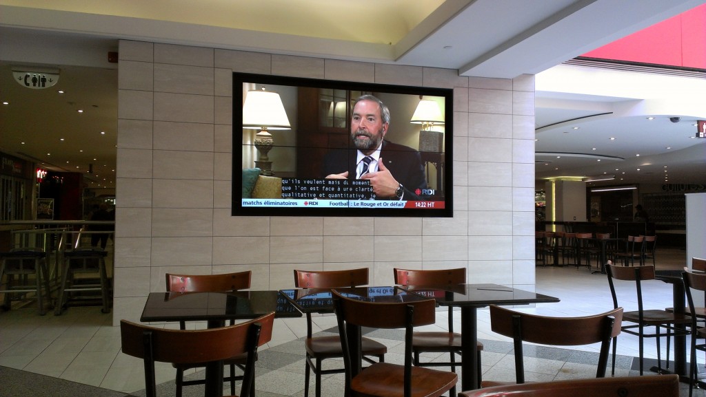 Video Wall Matrix at Galeries Place Ville-Marie food court